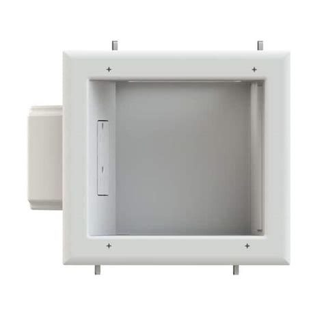 commercial electric multimedia recessed box|Commercial Electric TV Multimedia Recessed Box, White.